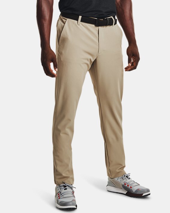 Men's UA Drive Tapered Pants, Brown, pdpMainDesktop image number 0
